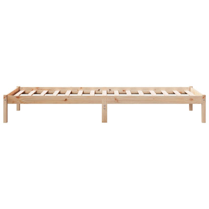 Bedframe extra lang zonder matras massief grenenhout 100x210 cm