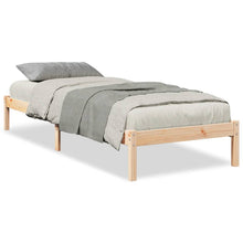 Bedframe extra lang zonder matras massief grenenhout 80x220 cm