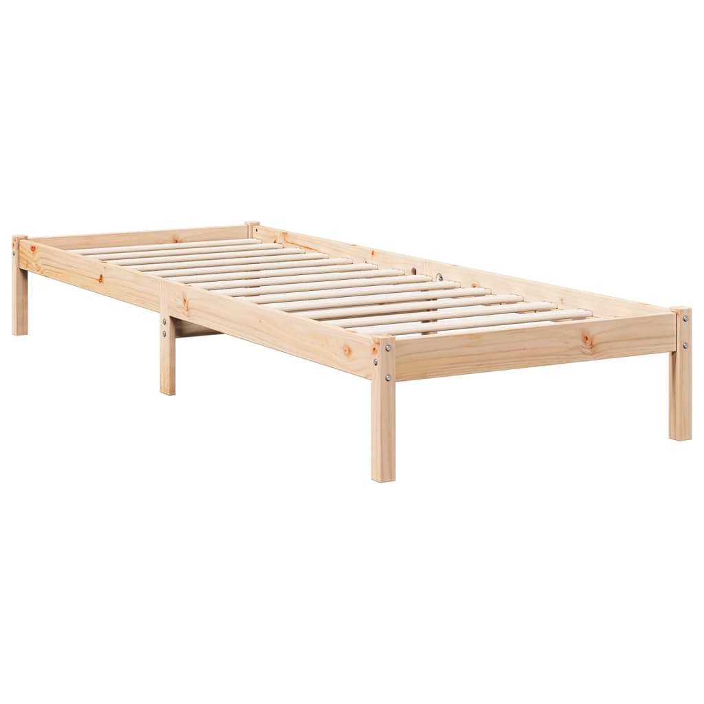 Bedframe extra lang zonder matras massief grenenhout 80x220 cm