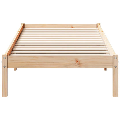 Bedframe extra lang zonder matras massief grenenhout 80x220 cm