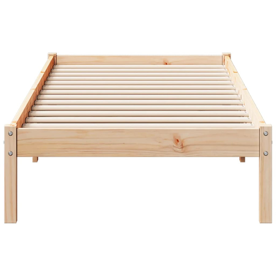 Bedframe extra lang zonder matras massief grenenhout 80x220 cm
