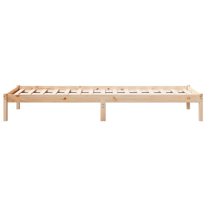 Bedframe extra lang zonder matras massief grenenhout 80x220 cm