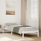 Bedframe 80x220 cm grenenhout wit