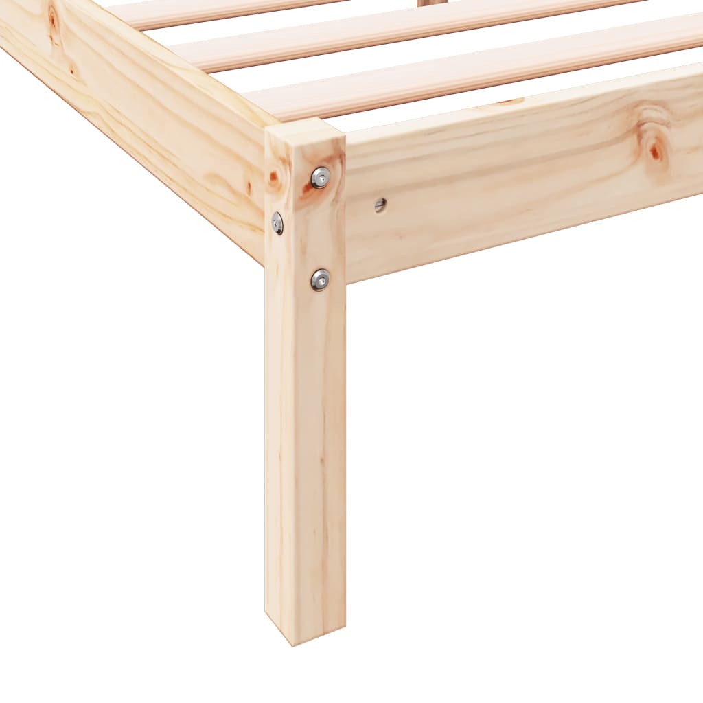 Bedframe extra lang zonder matras massief grenenhout 90x210 cm
