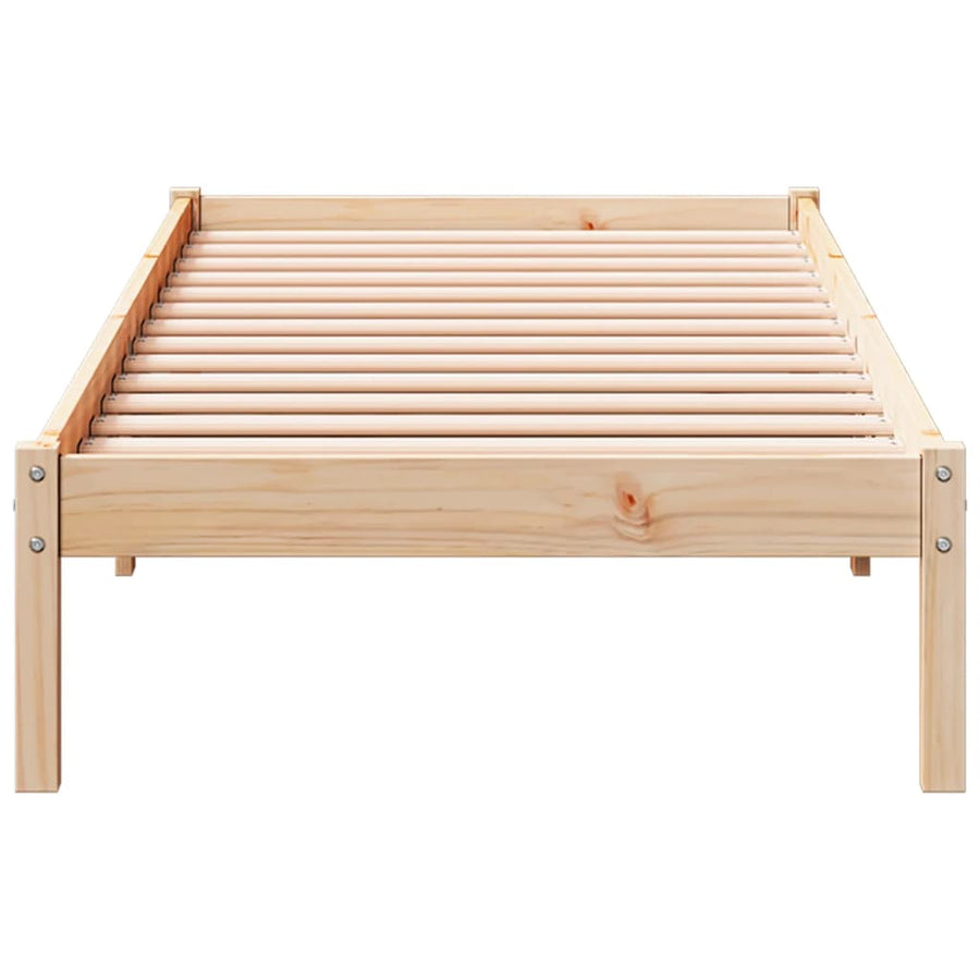 Bedframe extra lang zonder matras massief grenenhout 100x220 cm