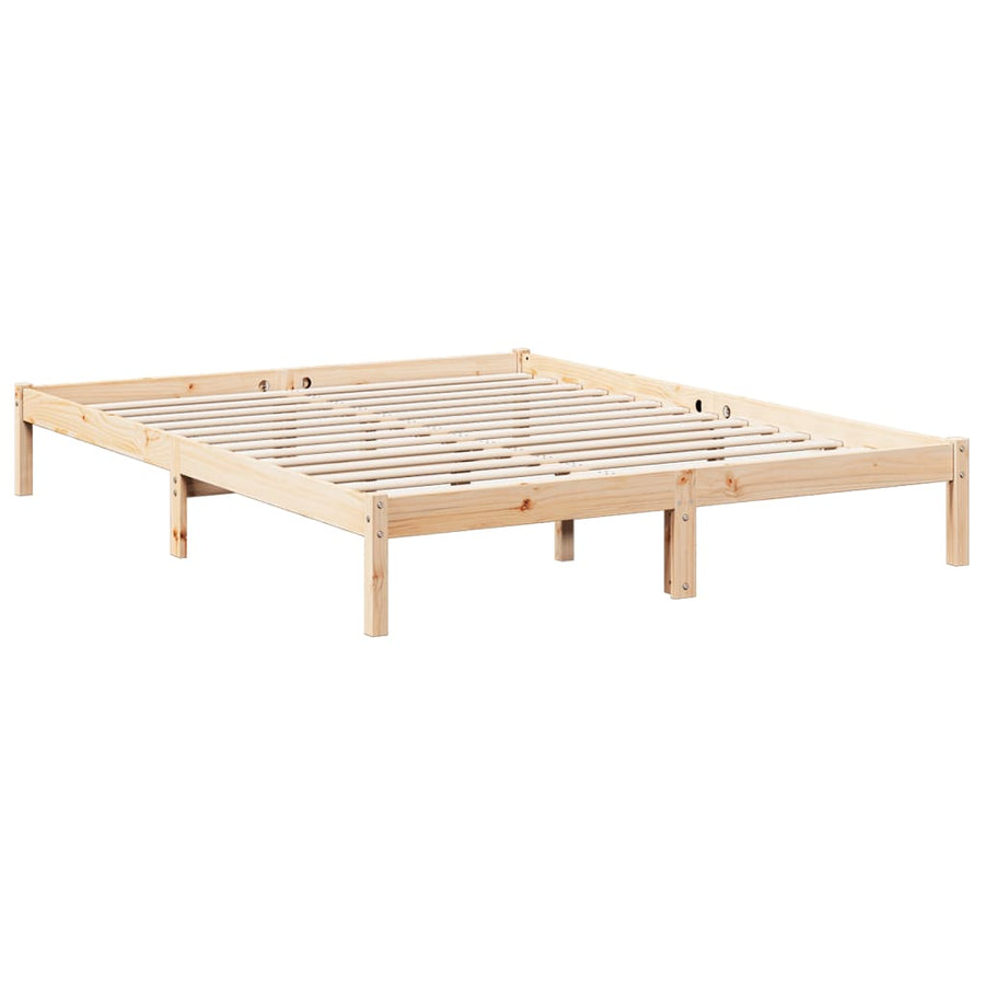 Bedframe extra lang zonder matras massief grenenhout 160x220 cm