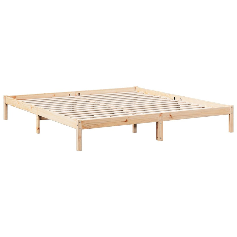 Bedframe extra lang zonder matras massief grenenhout 200x220 cm