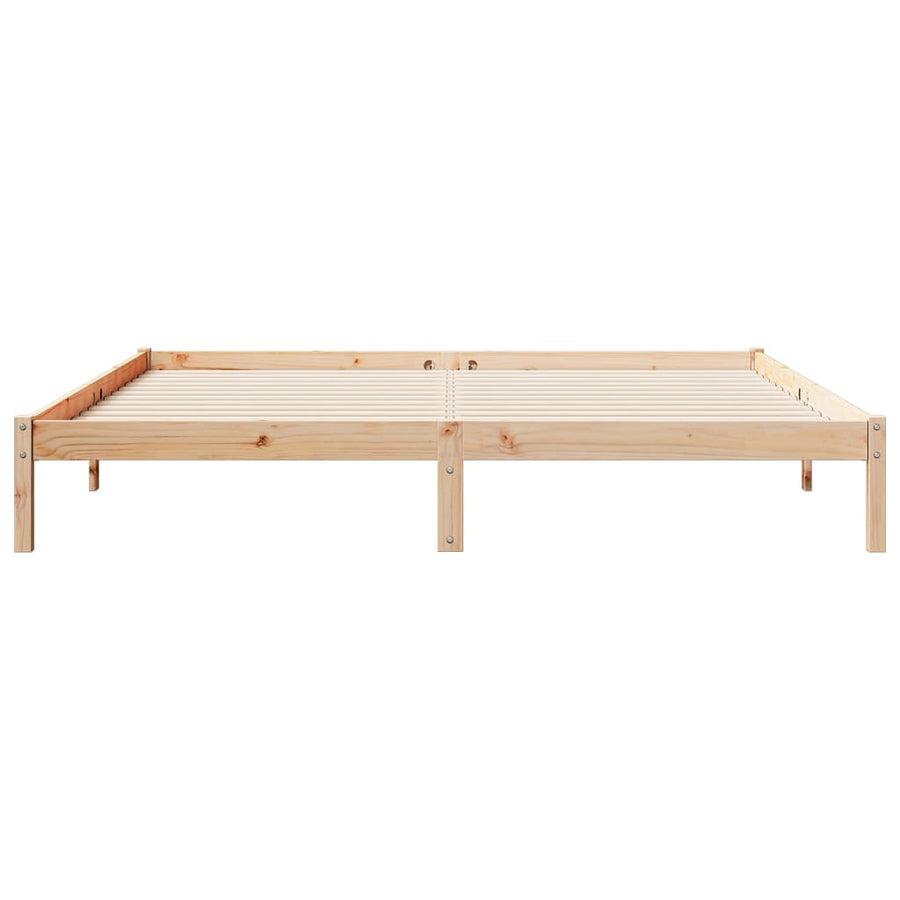 Bedframe extra lang zonder matras massief grenenhout 200x220 cm