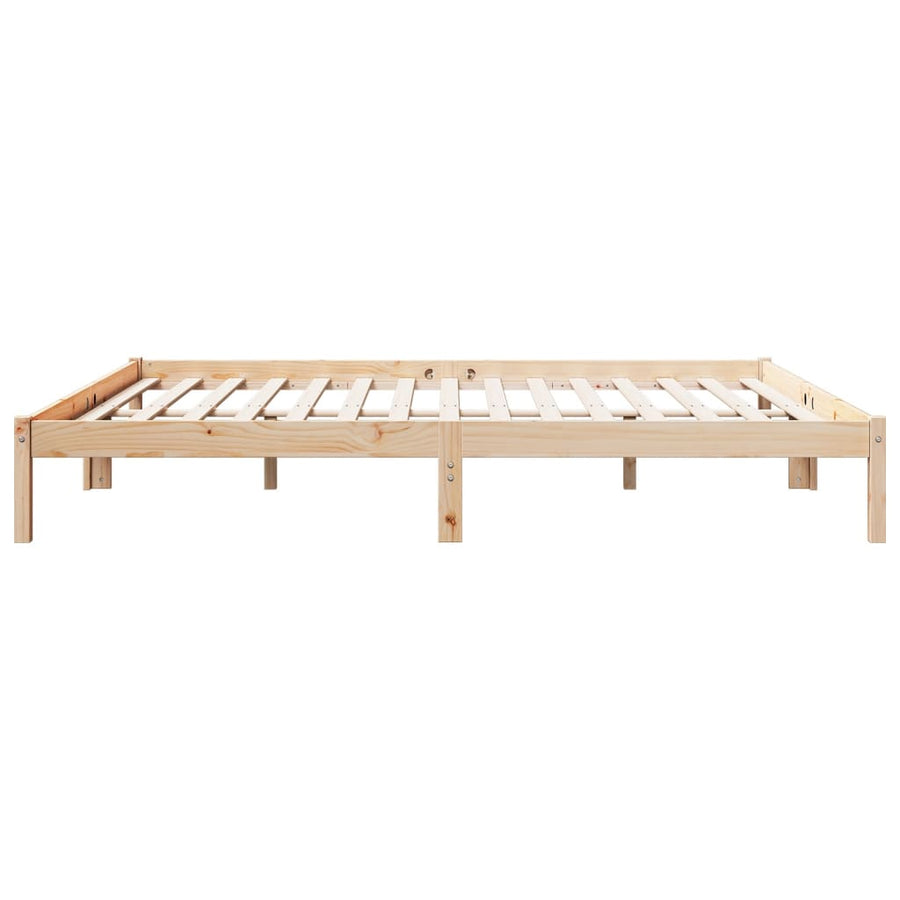 Bedframe extra lang zonder matras massief grenenhout 200x220 cm