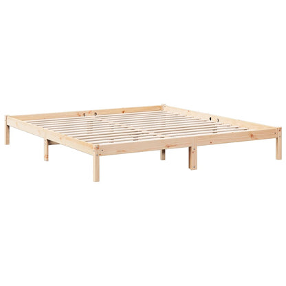 Bedframe extra lang zonder matras massief grenenhout 200x220 cm