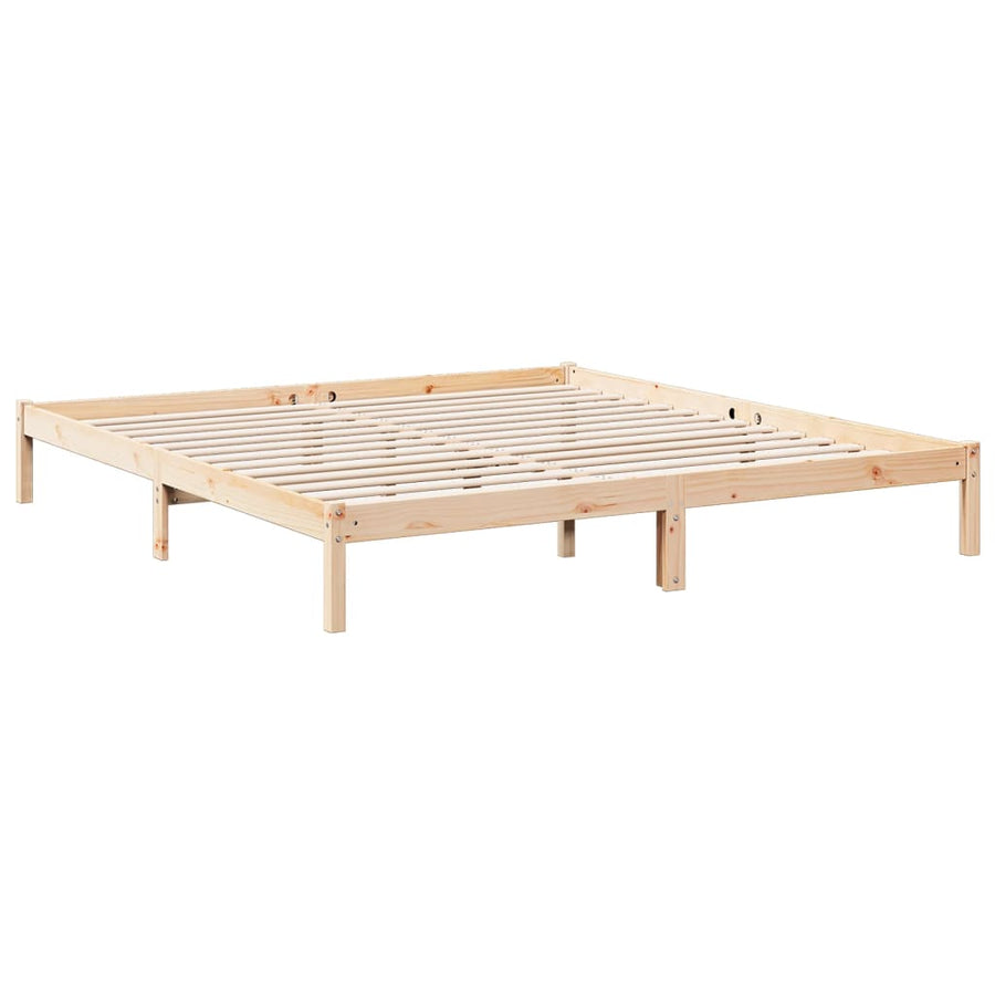 Bedframe extra lang zonder matras massief grenenhout 200x220 cm