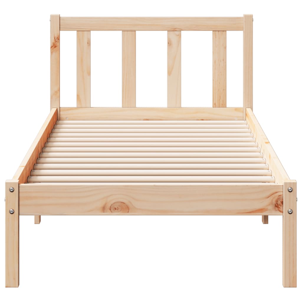 Bedframe extra lang zonder matras massief grenenhout 90x210 cm