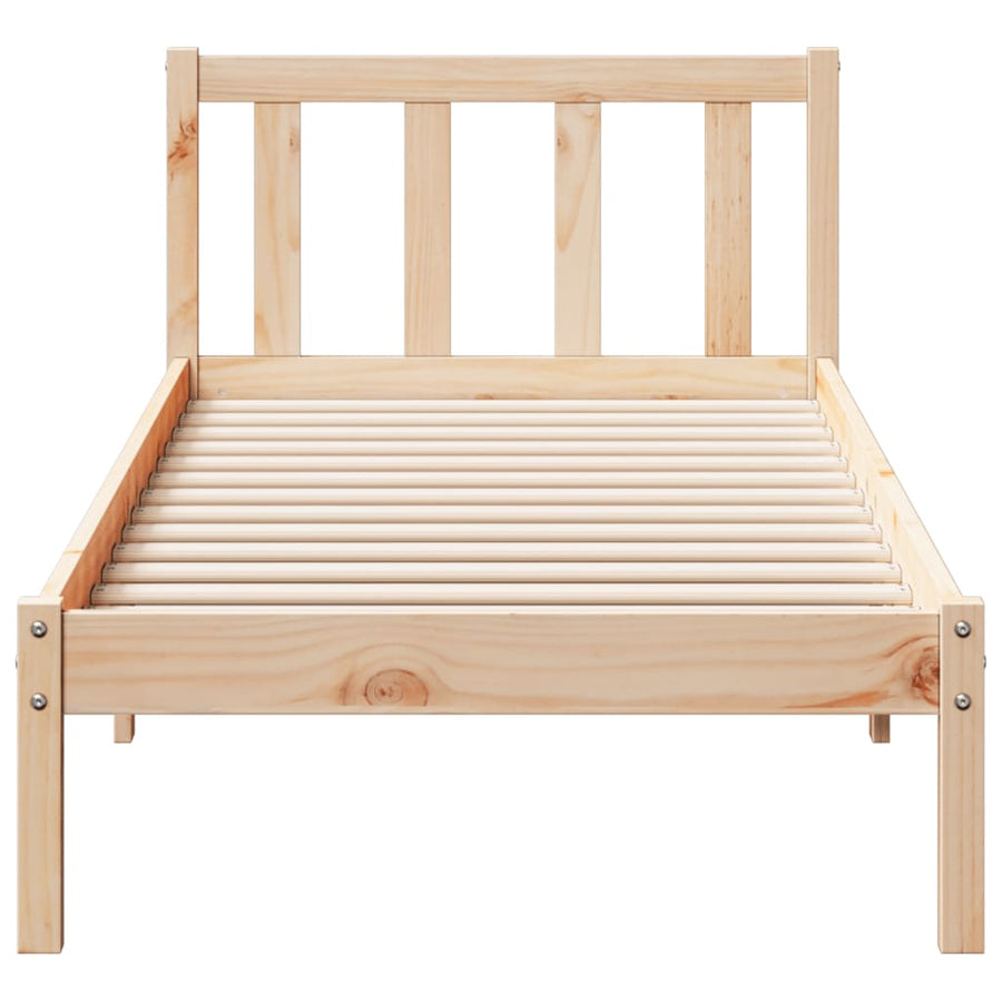 Bedframe extra lang zonder matras massief grenenhout 90x210 cm