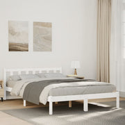 Bedframe grenenhout wit 160x210 cm