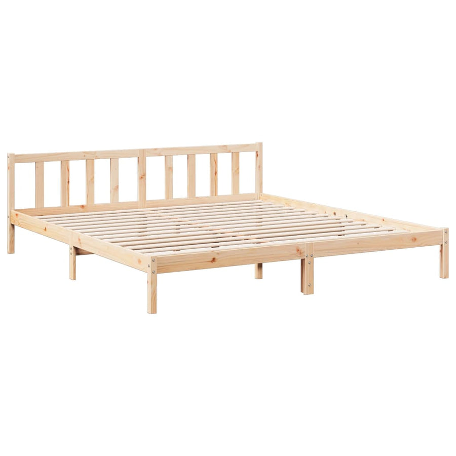 Bedframe extra lang zonder matras massief grenenhout 200x220 cm