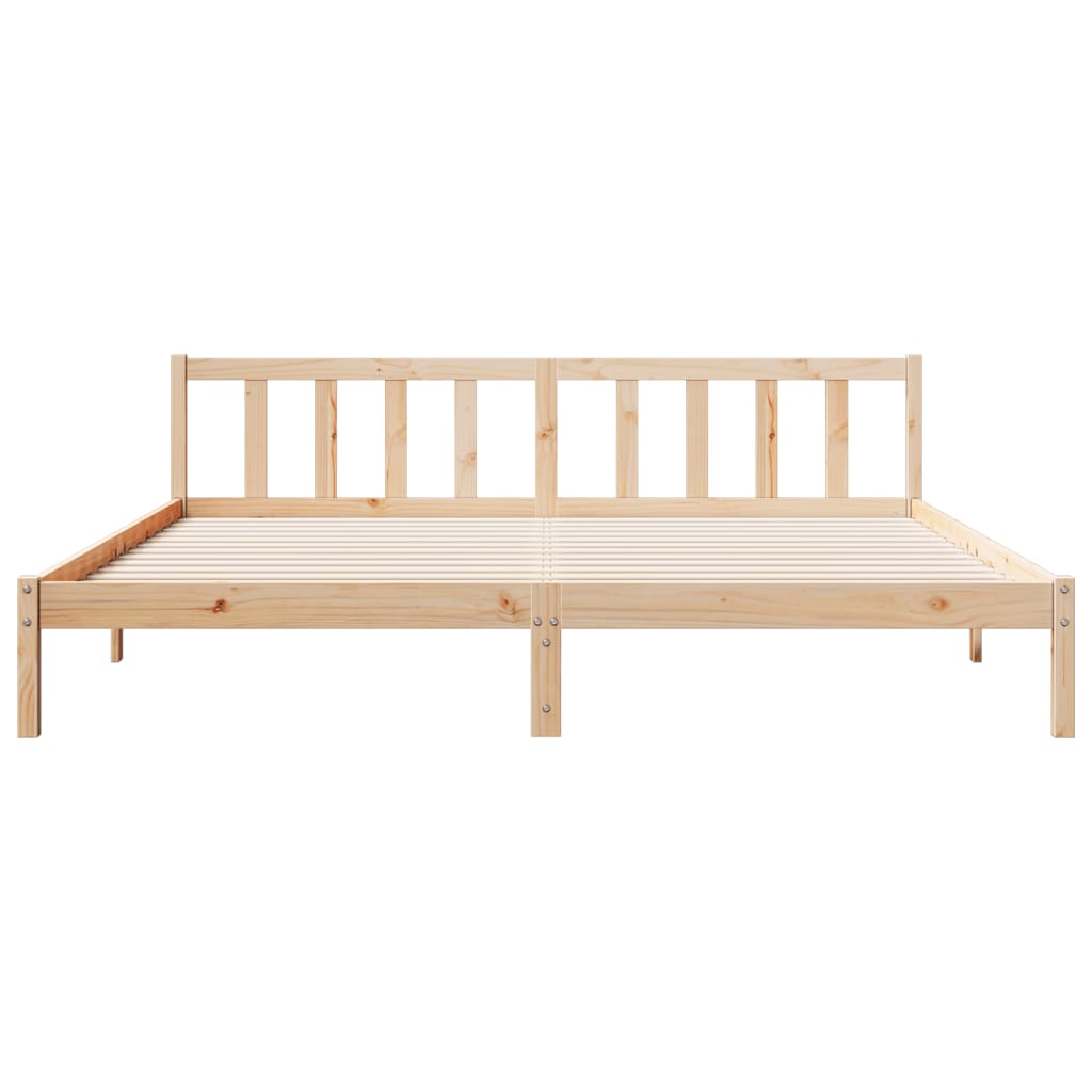 Bedframe extra lang zonder matras massief grenenhout 200x220 cm