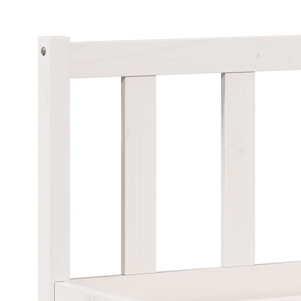 Bedframe Extra Lang Zonder Matras Grenenhout Wit 200X220 Cm