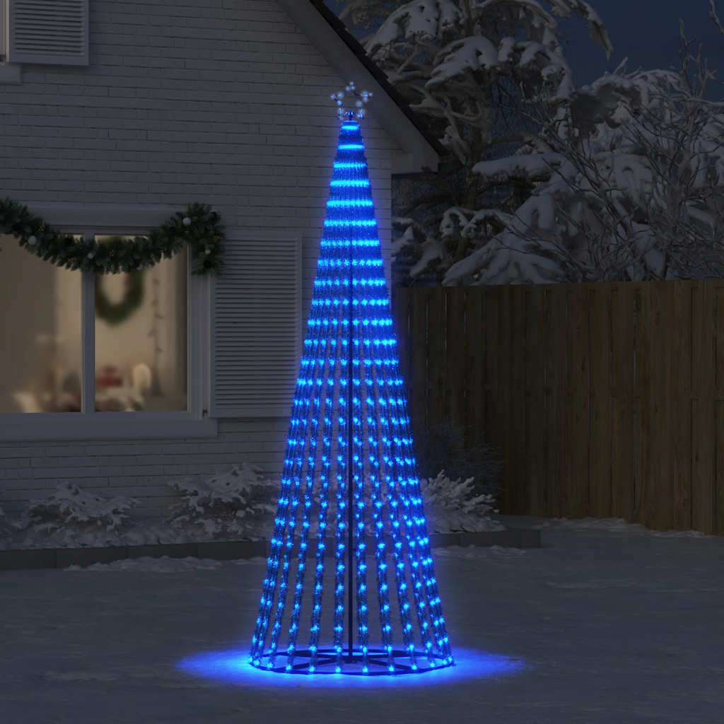 LED-kerstboom 475 LEDs 247 cm blauw
