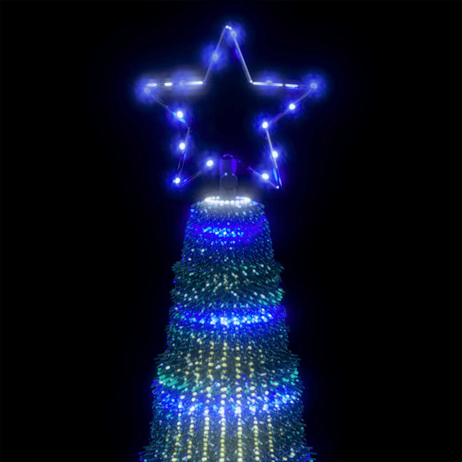 LED-kerstboom 475 LEDs 247 cm blauw