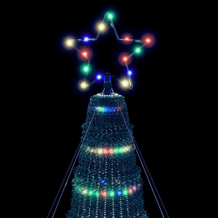 LED-kerstboom 1028 LEDs kleurrijk 403 cm