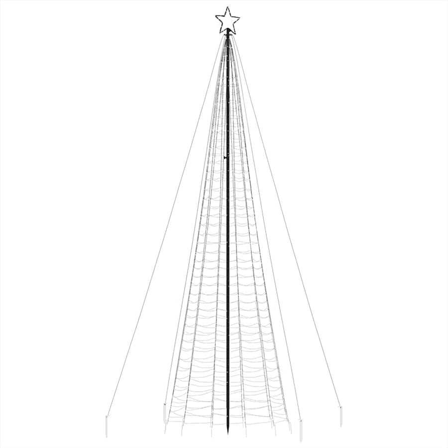 Lichtkegel met grondpinnen 1534 warmwitte LED's 500 cm