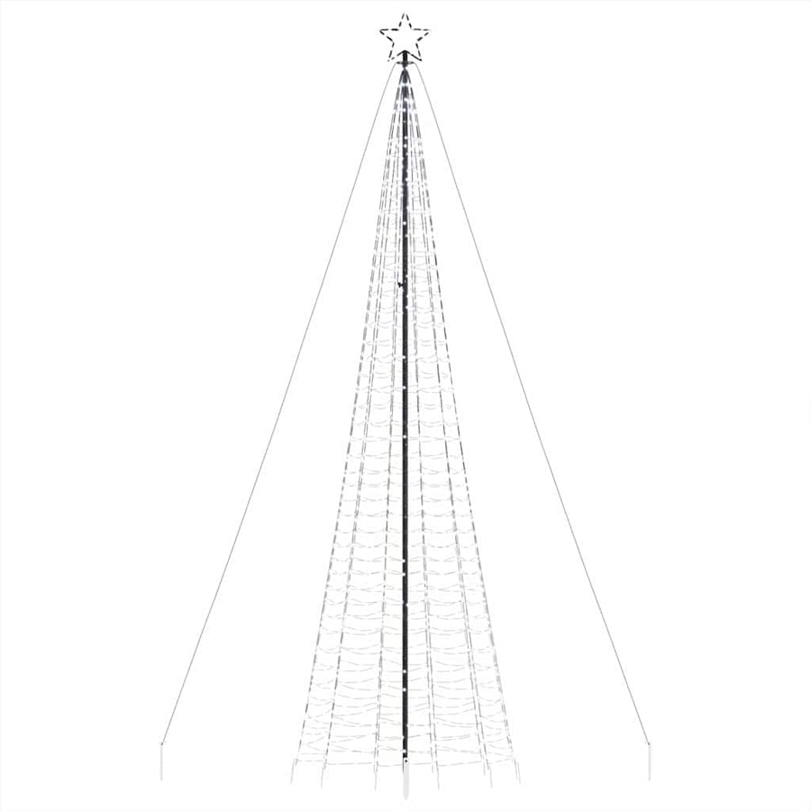 LED-kerstboom met spikes 1534 LEDs 500 cm koud wit