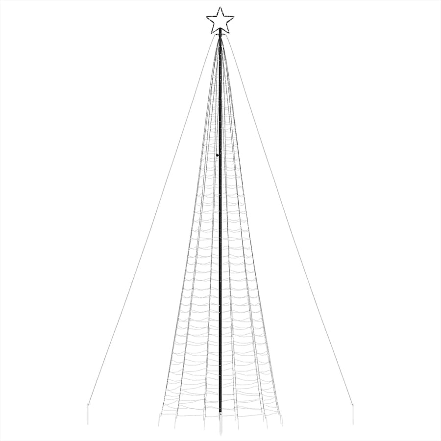 LED-kerstboom met spikes 1534 LEDs 500 cm koud wit