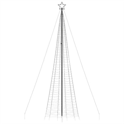 Lichtkegel met grondpinnen 1534 blauwe LED's 500 cm