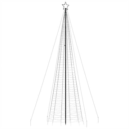 Lichtkegel met grondpinnen 1534 blauwe LED's 500 cm