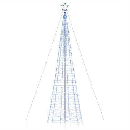 Lichtkegel met grondpinnen 1534 blauwe LED's 500 cm