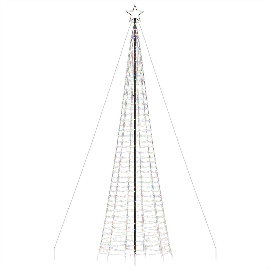 LED-kerstboom met spikes 1534 LED's 500 cm kleurrijk