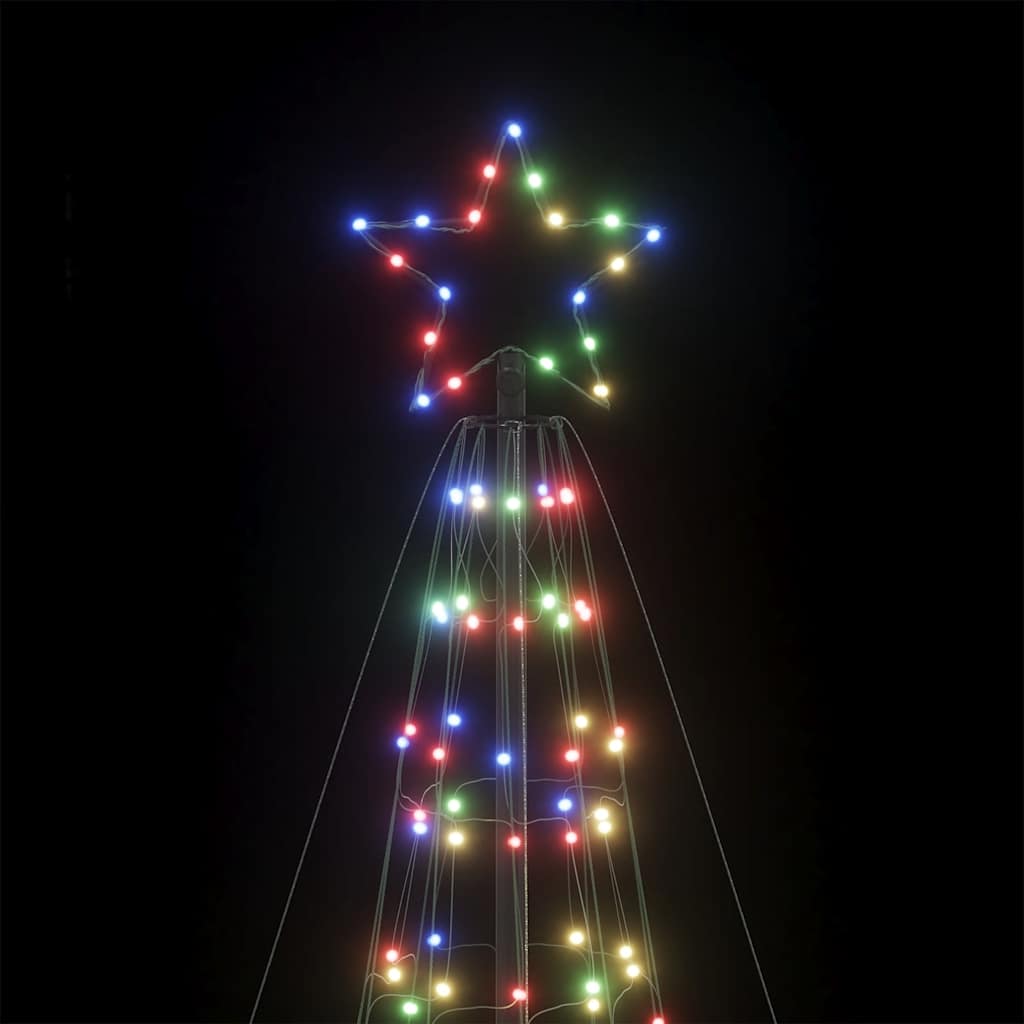 LED-kerstboom met spikes 1534 LED's 500 cm kleurrijk