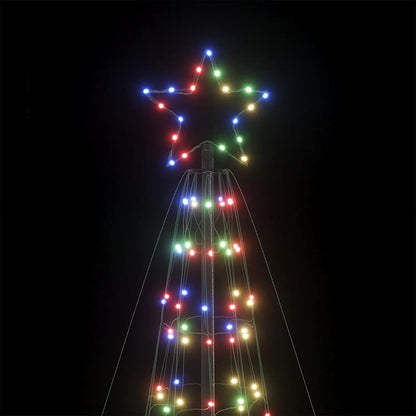 LED-kerstboom met spikes 1534 LED's 500 cm kleurrijk