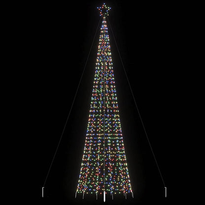 LED-kerstboom met spikes 1534 LED's 500 cm kleurrijk
