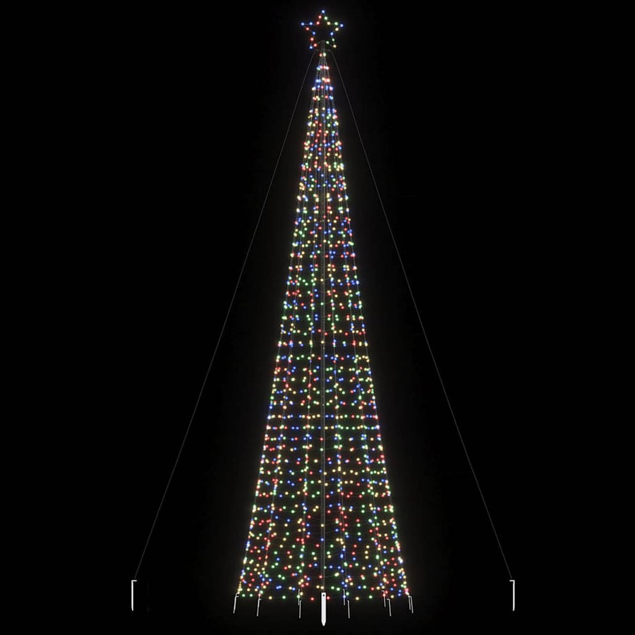 LED-kerstboom met spikes 1534 LED's 500 cm kleurrijk