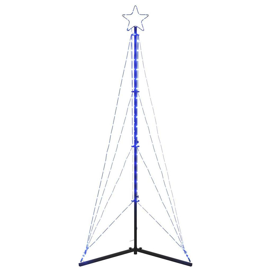 Kerstboomverlichting 363 blauwe LED's 182 cm