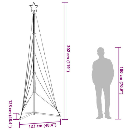Kerstboomverlichting 525 warmwitte LED's 302 cm