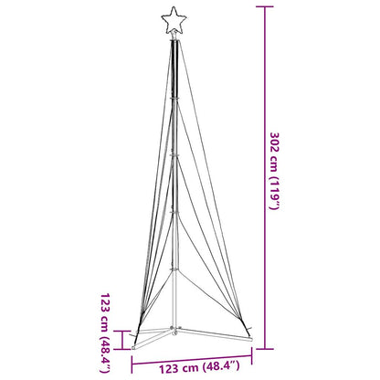 Kerstboomverlichting 525 kleurrijke LED's 302 cm