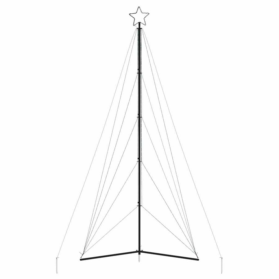 Kerstboomverlichting 615 koudwitte LED's 404,5 cm
