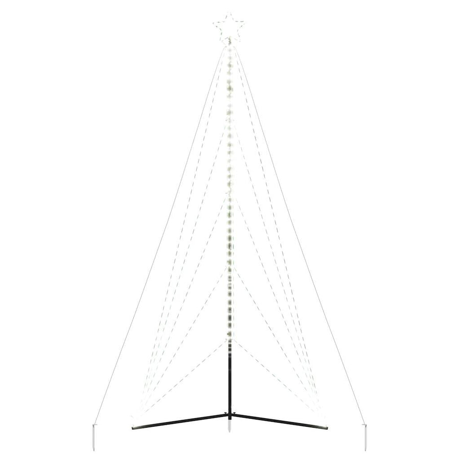 Kerstboomverlichting 615 koudwitte LED's 404,5 cm