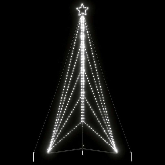 Kerstboomverlichting 615 koudwitte LED's 404,5 cm