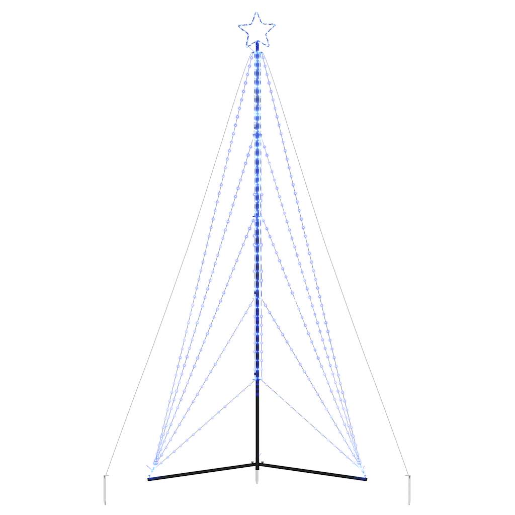 Kerstboomverlichting 615 blauwe LED's 404,5 cm