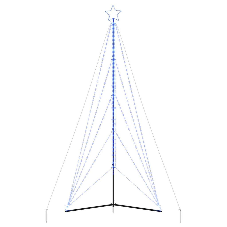 Kerstboomverlichting 615 blauwe LED's 404,5 cm