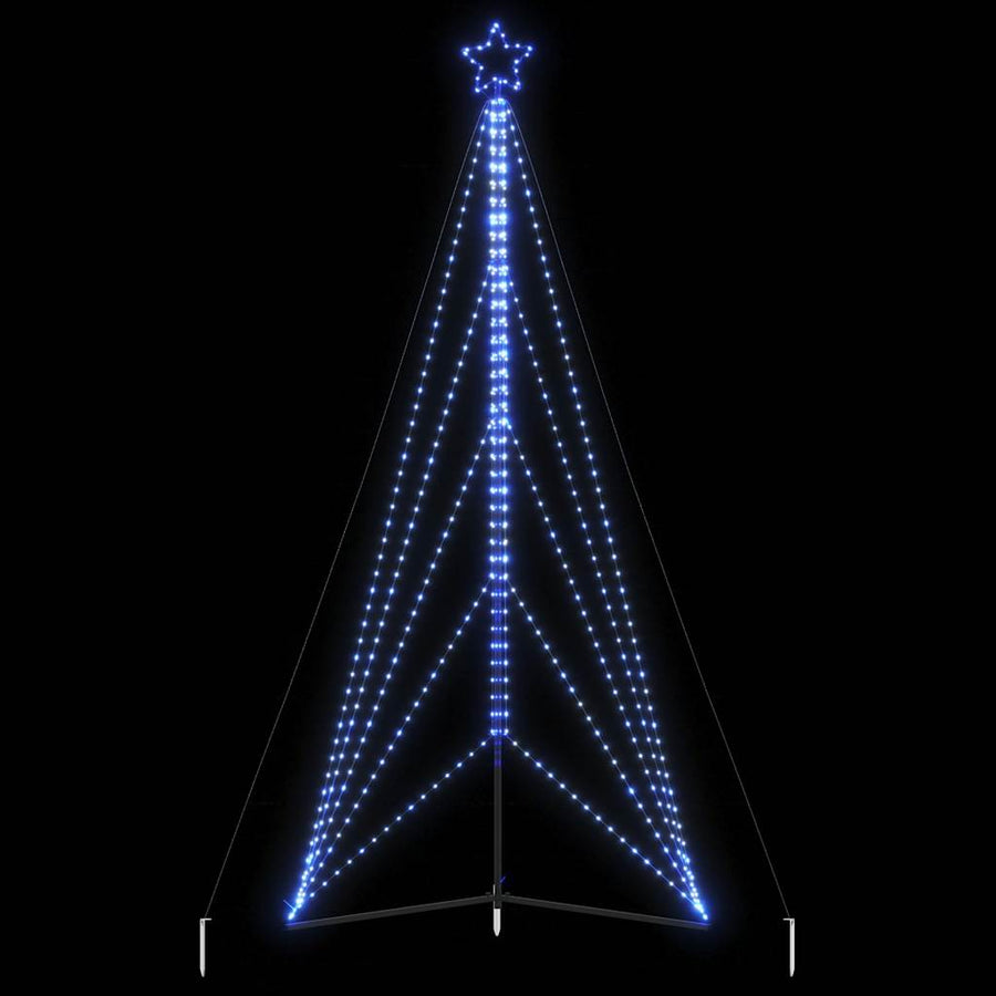 Kerstboomverlichting 615 blauwe LED's 404,5 cm