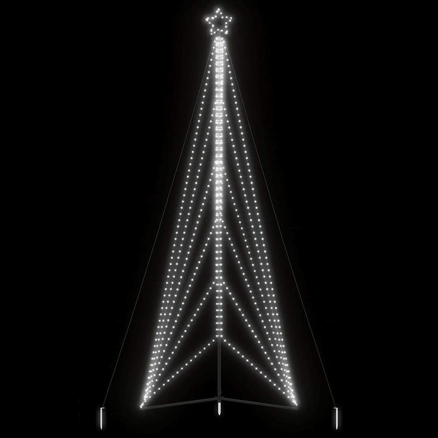 Kerstboomverlichting 861 koudwitte LED's 478 cm