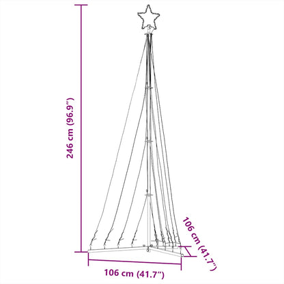 Kerstboomverlichting 447 warmwitte LED's 249 cm
