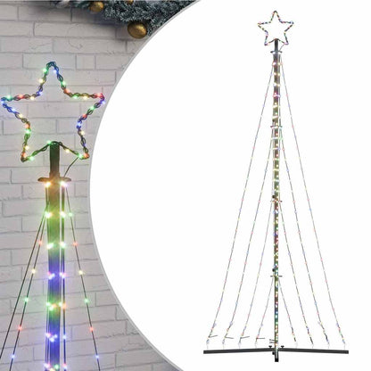 LED-kerstboom 447 LEDs kleurrijk 250 cm
