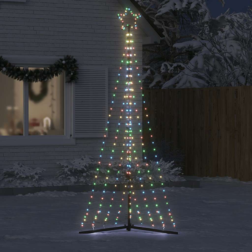 LED-kerstboom 447 LEDs kleurrijk 250 cm