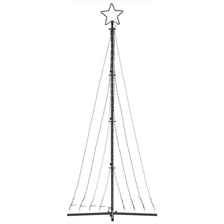 LED-kerstboom 447 LEDs kleurrijk 250 cm