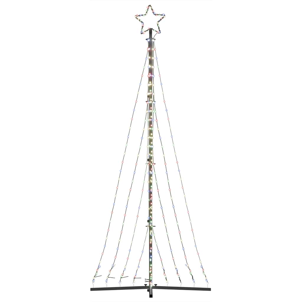 LED-kerstboom 447 LEDs kleurrijk 250 cm
